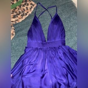 Long Purple formal event gown